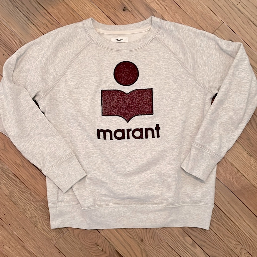 Isabel Marant Etoile Logo Sweatshirt 100% Aunthentic Size 40